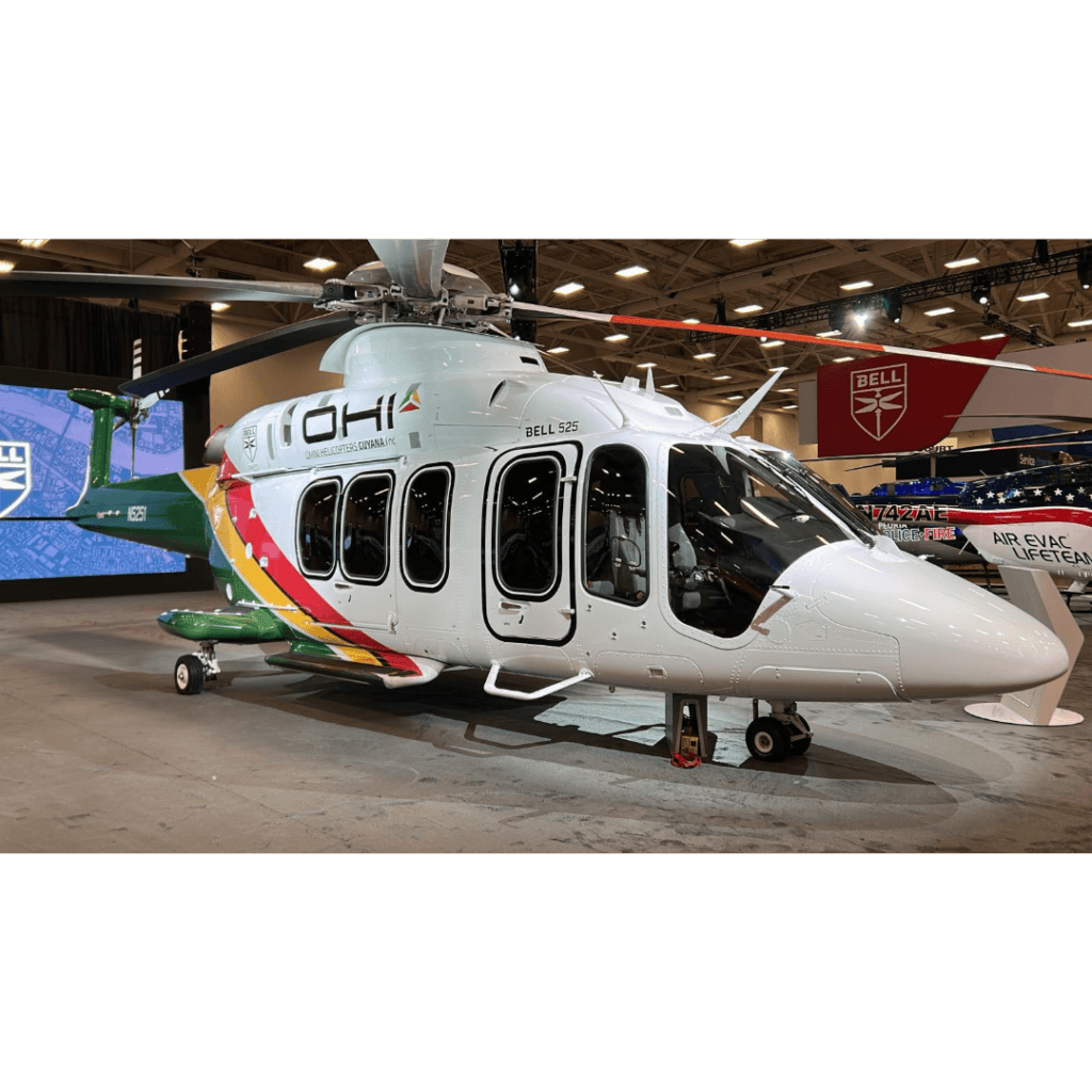 Bell 525 Helicopter design showcasing advanced technology